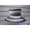 Multi Color Satin Ribbon Women's Formal Church Hats